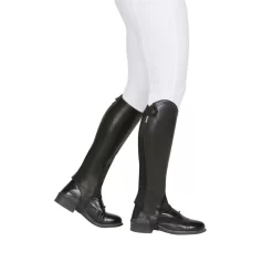Dublin Evolution Rear Zip Half Chaps - Black