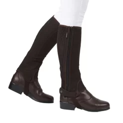 Dublin Kids' Easy-Care Half Chaps II - Brown