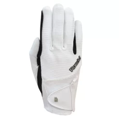 Roeckl Milano Riding Gloves - White/Black