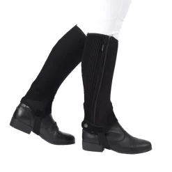 Dublin Easy-Care Mesh Half Chaps II - Black