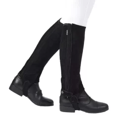 Dublin Kids' Suede Half Chaps II - Black