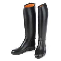 Derby Men's Lined Rubber Dress Boots - Black