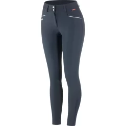B Vertigo Women's Patricia High Waist Breeches Silicone Knee Patch - Dark Navy/White -Equestrian Clothing Store 376094 800 800