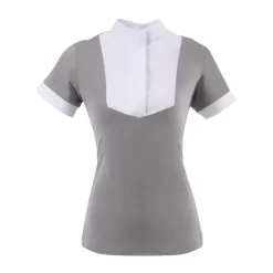Ovation Women's Elegance Short Sleeve Show Shirt - Grey