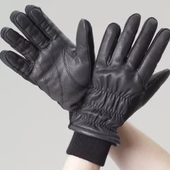Ovation Leather Winter Cuff Glove - Black