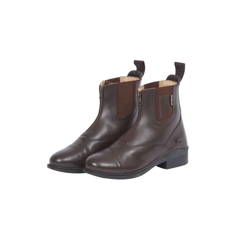 Dublin Women's Evolution Zip Front Paddock Boots - Brown 4 Dublin Women's Evolution Zip Front Paddock Boots - Brown - Image 4