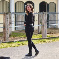Horze Women's Limited Edition Ivy Full Seat Cargo Breeches - Black -Equestrian Clothing Store 452373 800 800