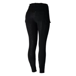 Horze Women's Limited Edition Ivy Full Seat Cargo Breeches - Black -Equestrian Clothing Store 452374 800 800