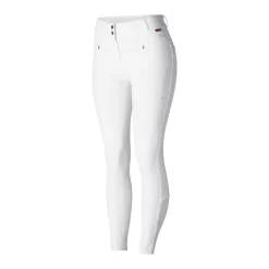 B Vertigo Women's Drea Silicon Knee Patch Breeches - White -Equestrian Clothing Store 478223 800 800