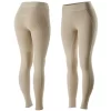 Horze Women's Madison Silicone Grip Knee Patch Tights - Tan