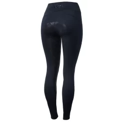Horze Women's High Waist Full Seat Tights W/Phone Pocket - Dark Navy