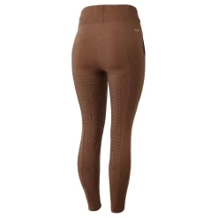 Horze Women's Remy Organic Cotton Full Seat Tights - Bison Dark Brown