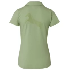 Horze Women's Kia V Neck Polo - Foam Green -Equestrian Clothing Store 532050 800 800