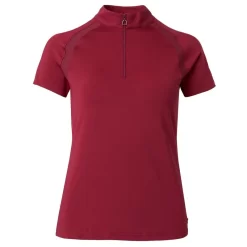 Horze Women's Mia Short Sleeved Training Shirt - Anemone Dark Pink