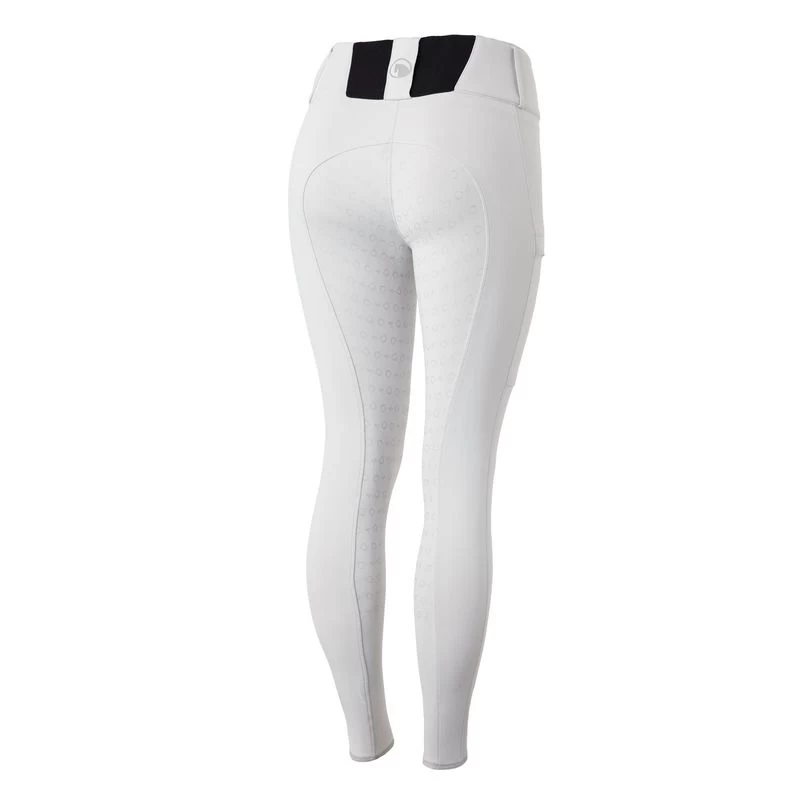 Horze Women's Minka Flex Firming Full Seat Breeches - Pebble Grey 1 Horze Women's Minka Flex Firming Full Seat Breeches - Pebble Grey