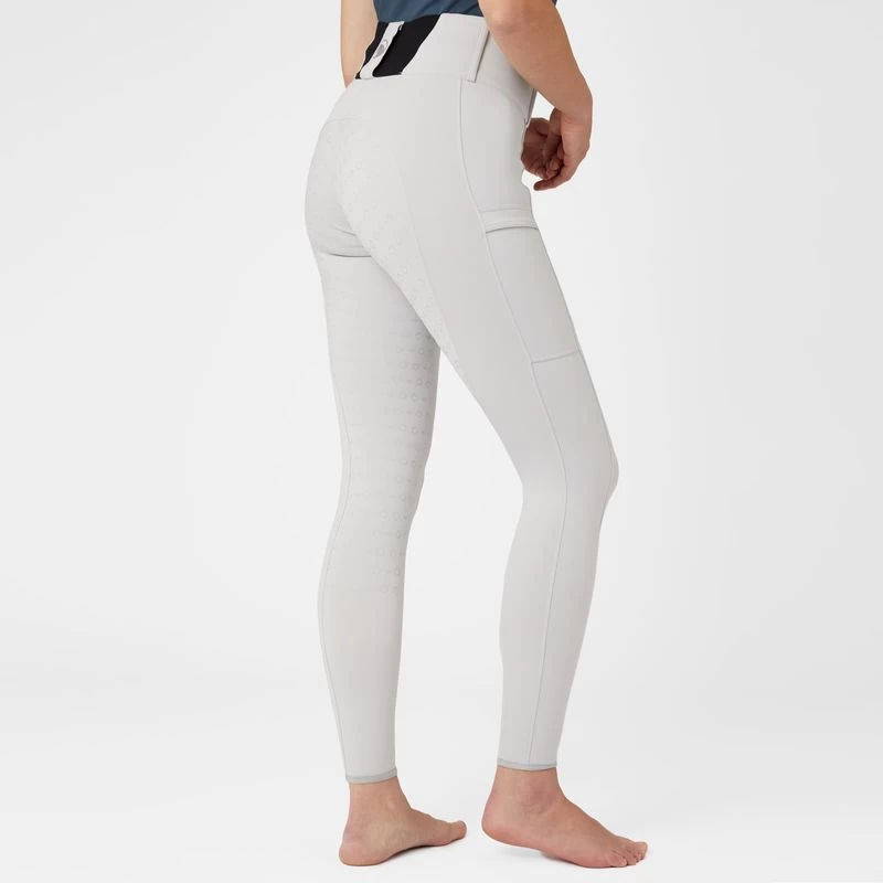 Horze Women's Minka Flex Firming Full Seat Breeches - Pebble Grey 4 Horze Women's Minka Flex Firming Full Seat Breeches - Pebble Grey - Image 4