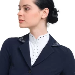 Cavalliera Women's Diva Purity Show Jacket - Navy Blue -Equestrian Clothing Store 558645 800 800