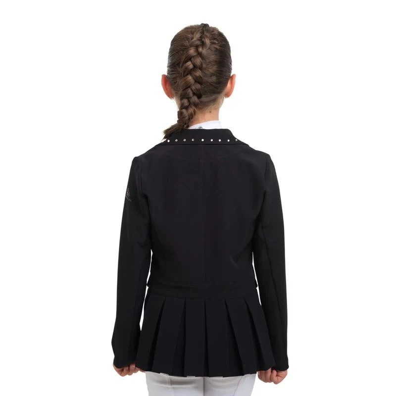 Cavalliera Kids' I Love Crystals Show Jacket - Black/Rose Gold 2 Cavalliera Kids' I Love Crystals Show Jacket - Black/Rose Gold - Image 2