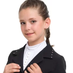 Cavalliera Kids' I Love Crystals Show Jacket - Black/Rose Gold 8 Cavalliera Kids' I Love Crystals Show Jacket - Black/Rose Gold -Equestrian Clothing Store 558656 800 800