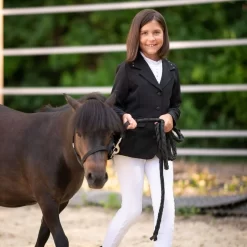 Cavalliera Kids' I Love Crystals Show Jacket - Black/Rose Gold 9 Cavalliera Kids' I Love Crystals Show Jacket - Black/Rose Gold -Equestrian Clothing Store 558657 800 800