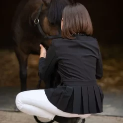 Cavalliera Kids' I Love Crystals Show Jacket - Black/Rose Gold 10 Cavalliera Kids' I Love Crystals Show Jacket - Black/Rose Gold -Equestrian Clothing Store 558658 800 800