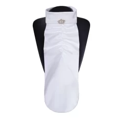 Fair Play Princess Ready Tied Stock Tie - White/Silver Crown