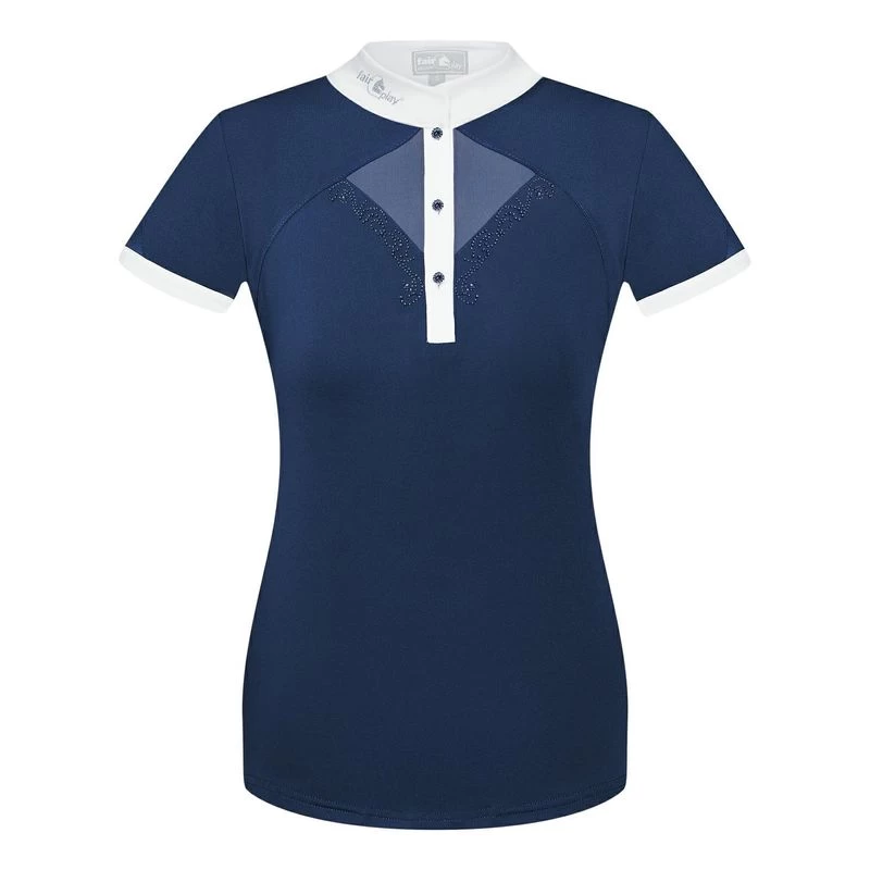 Fair Play Women's Cathrine Short Sleeve Competition Shirt - Navy/White 1 Fair Play Women's Cathrine Short Sleeve Competition Shirt - Navy/White