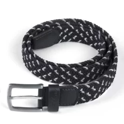 Fair Play Hill Braid Belt - Black/White