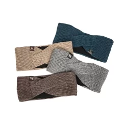 Back On Track Nora Wool Blend Twist Headband - Grey -Equestrian Clothing Store 596872 800 800