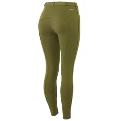 Horze Women's Active Full Seat Breeches - Dark Olive