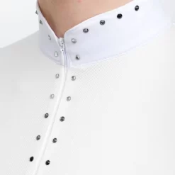 Cavalliera Women's Diva Short Sleeve Show Shirt - Off White -Equestrian Clothing Store 602969 800 800