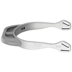 Herm Sprenger 20mm Flat Neck Fairrider Spurs - Silver Aluminum/Silver