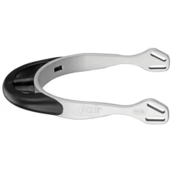Herm Sprenger 25mm Rounded Neck Fairrider Spurs - Silver Aluminum/Black