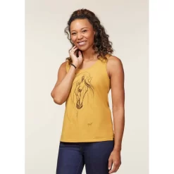 EQL Women's Graceful Horse Tank - Dijon -Equestrian Clothing Store 645079 800 800