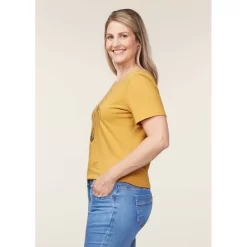 EQL Women's Graceful Horse T-Shirt - Dijon -Equestrian Clothing Store 645219 800 800