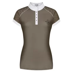 Fair Play Women's Anita Short Sleeve Competition Shirt - Taupe Grey