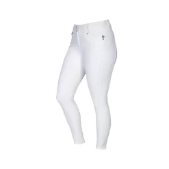 Back On Track Women's Julia Knee Patch Breeches - White