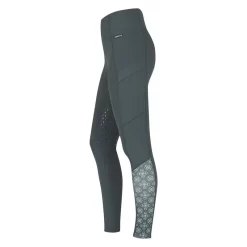 Kerrits Women's Thermo Tech Full Leg Tights - Spruce/Spruce Bit Of Frost -Equestrian Clothing Store 680188 800 800