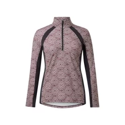 Kerrits Women's Rail Side Quarter Zip Tech Top - Sangria Starlight