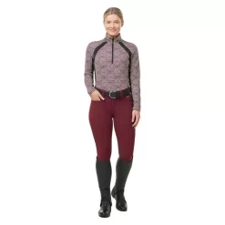 Kerrits Women's Rail Side Quarter Zip Tech Top - Sangria Starlight -Equestrian Clothing Store 681959 800 800