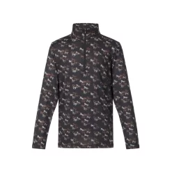 Kerrits Kids' Keystone Ice Fil Long Sleeve Shirt - Black Mini Run Free