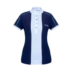 Fair Play Women's Claire Short Sleeve Competition Shirt - Navy/White