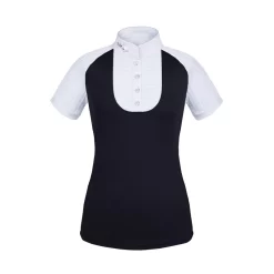 Fair Play Women's Justine Short Sleeve Compeition Shirt - Black/White