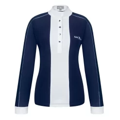 Fair Play Women's Claire Long Sleeve Competition Shirt - Navy/White