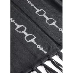 EQL Women's Bits & Fringe Cardigan - Black/Sterling 10 EQL Women's Bits & Fringe Cardigan - Black/Sterling -Equestrian Clothing Store 694502 800 800