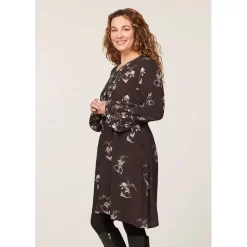 EQL Women's Gwenyth Ecovero Tunic Dress - Java Hunt Field Floral -Equestrian Clothing Store 694574 800 800