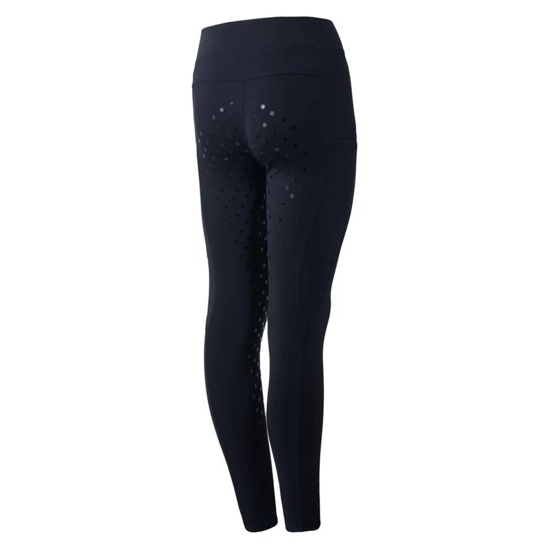Horze Kids' Kaylee Full Seat Tights - Dark Navy 1 Horze Kids' Kaylee Full Seat Tights - Dark Navy