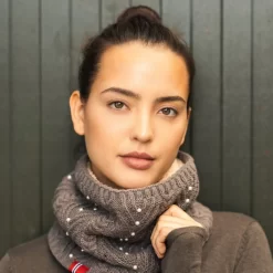 B Vertigo Women's Rosa Knitted Neck Warmer Scarf - Major Brown -Equestrian Clothing Store 697039 800 800