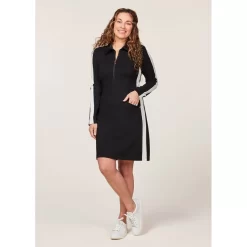 EQL Women's Ascent Ponte Tunic Dress - Black 11 EQL Women's Ascent Ponte Tunic Dress - Black -Equestrian Clothing Store 700357 800 800