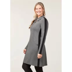 EQL Women's Ascent Ponte Tunic Dress - Charcoal Heather -Equestrian Clothing Store 700473 800 800